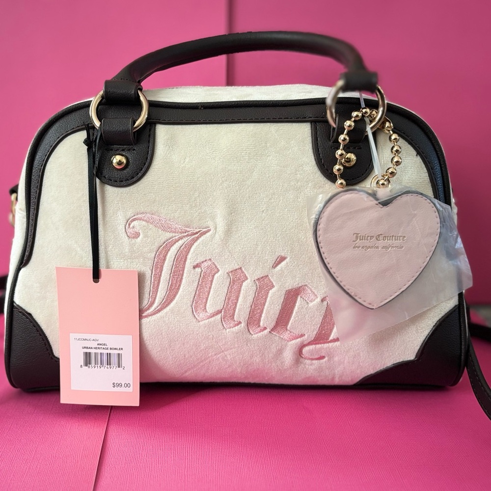 NWT Juicy Couture Angel Urban Heritage Bowler Bag